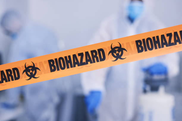 Professional Biohazard Cleanup technician working in Allen, TX
